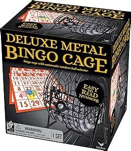 Amazon.com: Deluxe Metal Bingo Cage Set for Adults, Families .